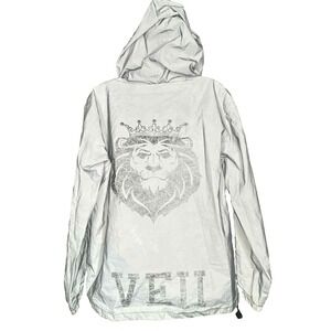 Veii women's Reflective Jacket Night Safety Full zip pockets‎ hood streetwear